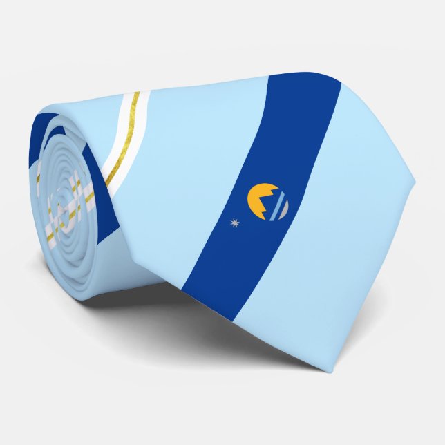 Reno (Nevada) city flag Neck Tie (Rolled)