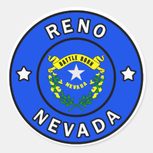 Reno Nevada Classic Round Sticker