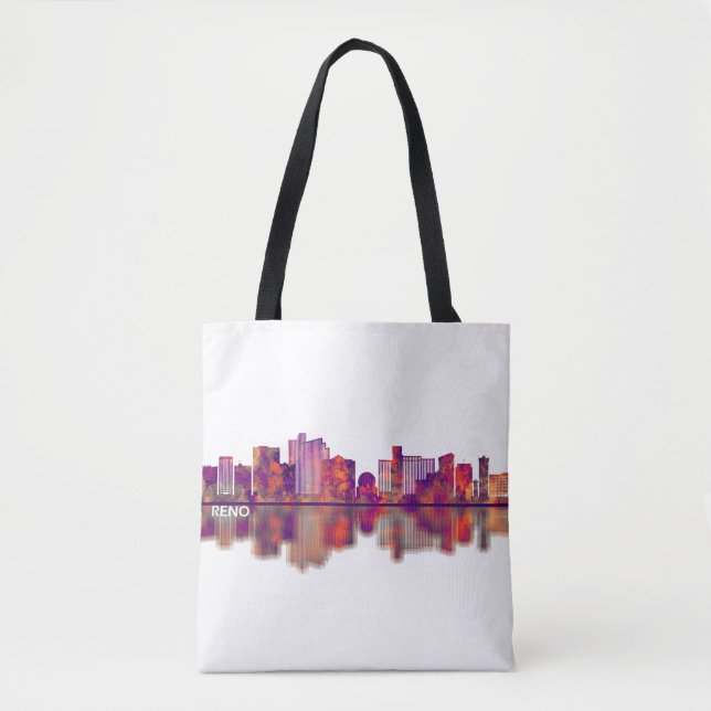 Reno Nevada Skyline Tote Bag (Front)