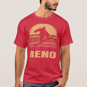 Reno Nevada Snowboarding Outdoor Vintage NV Retro T-Shirt