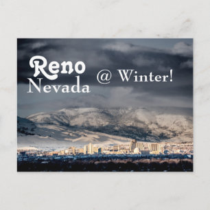 Reno Nevada @ Winter Postcard