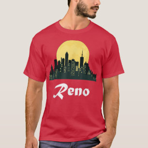 Reno SkylineGlowing Moon Reno City Night T-Shirt