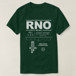Reno Tahoe International Airport RNO T-Shirt