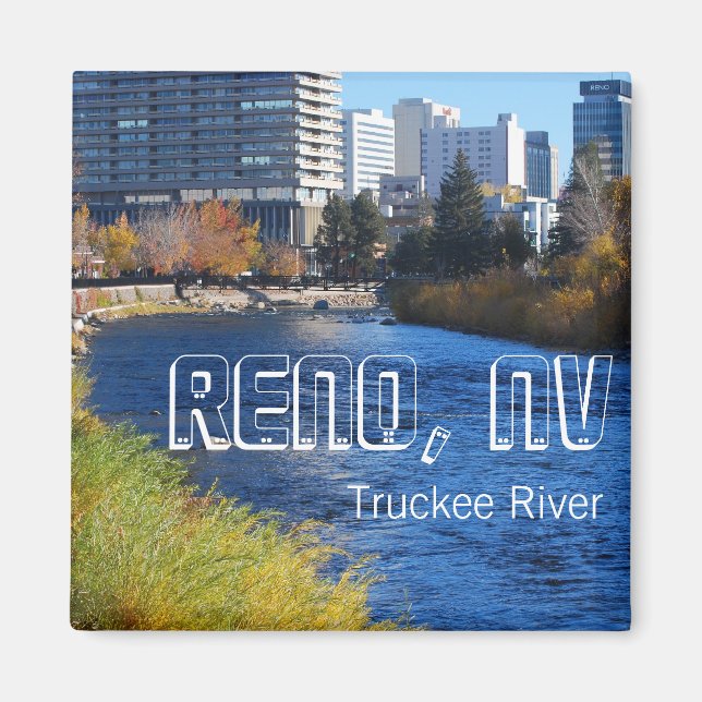 Reno / Truckee River downtown Magnet (Front)