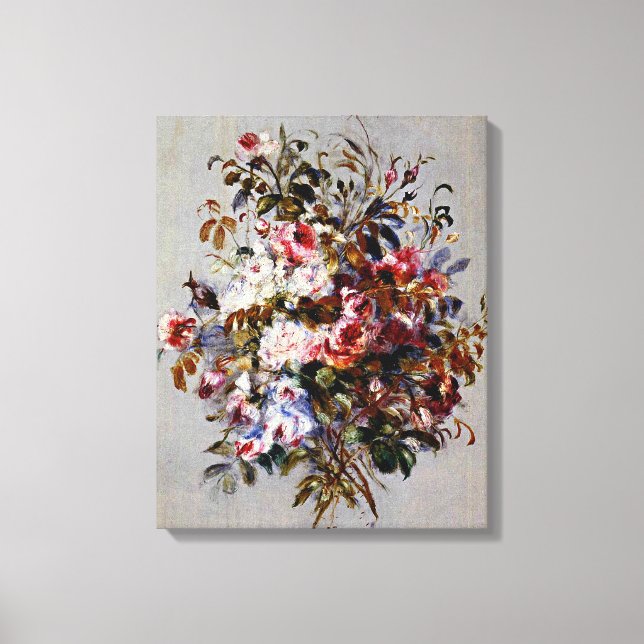 Renoir - A Bouquet of Roses Canvas Print (Front)