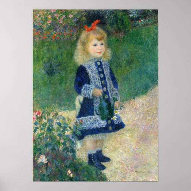 Renoir  - A Girl With A Watering Can Poster (Front)