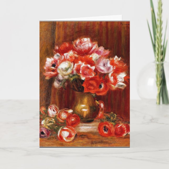 Renoir - Anemones, 1909 Card (Front)