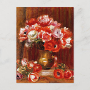 Renoir - Anemones, 1909 Postcard