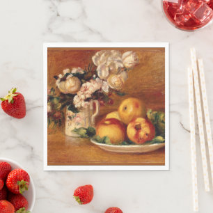 Renoir - Apples and Flowers Napkin
