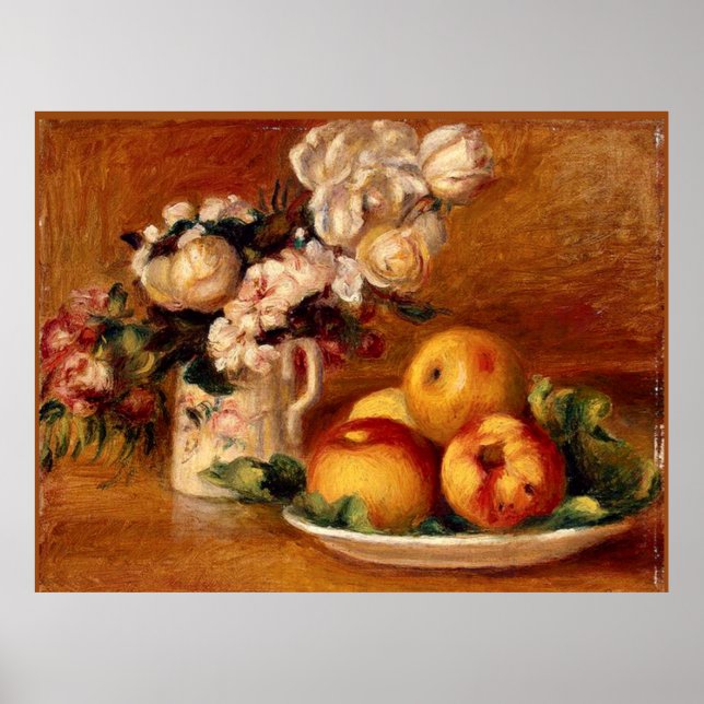 Renoir - Apples and Flowers Poster (Front)