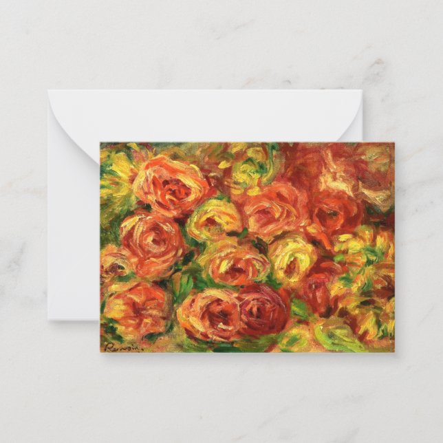 Renoir - Armful of Roses Card (Front)