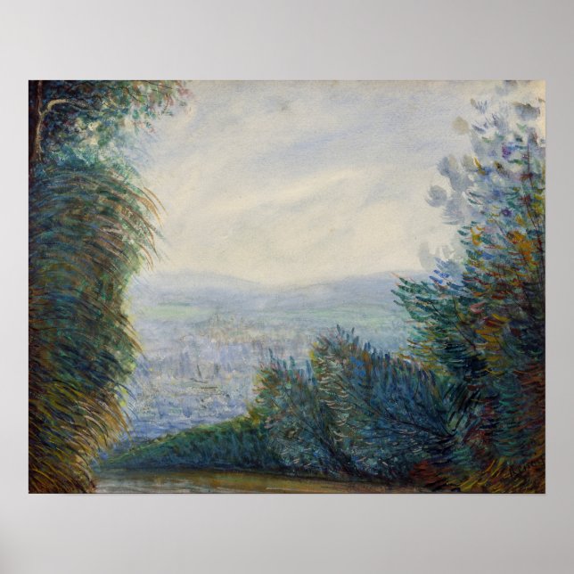 Renoir Auvers Valley Oise River Painting Poster (Front)
