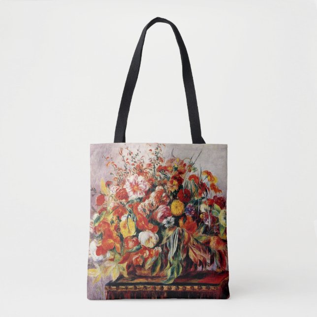 Renoir - Basket of Flowers Tote Bag (Front)