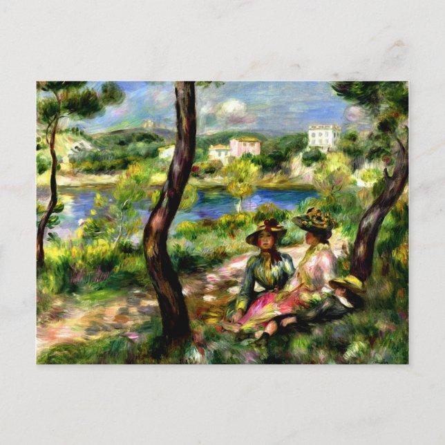 Renoir: Beaulieu, Women and Little Boy Postcard (Front)