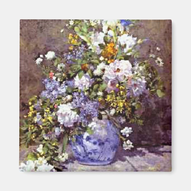 Renoir: Blue Vase Magnet (Front)