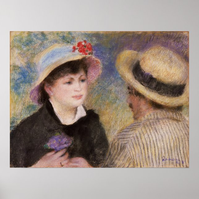 Renoir - Boating Couple (Aline and The Artist) Poster (Front)