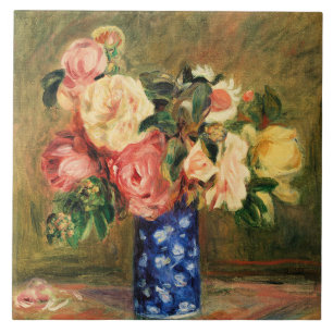 Renoir - Bouquet of Roses Tile