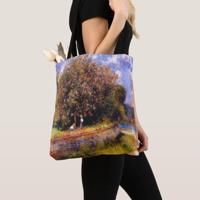 Renoir - Chestnut Tree Blooming, 1881 Tote Bag (Close Up)