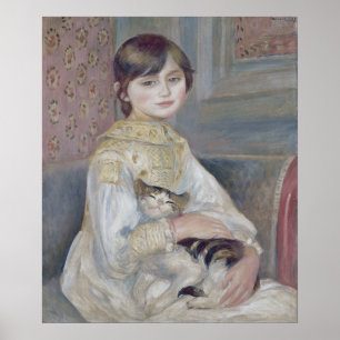 Renoir  - Child with cat Fine Art Poster
