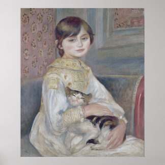 Renoir  - Child with cat Fine Art Poster