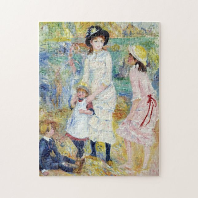 Renoir - Children on the Seashore, Guernsey Jigsaw Puzzle (Vertical)