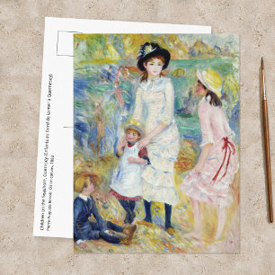 Renoir - Children on the Seashore, Guernsey Postcard