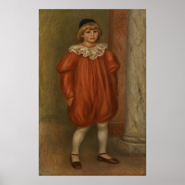 Renoir - Claude In Clown Costume Poster (Front)