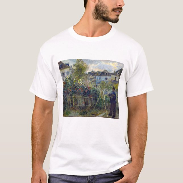 Renoir - Claude Monet Painting in his Garden T-Shirt (Front)