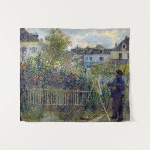 Renoir - Claude Monet Painting in his Garden Tapestry