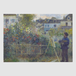 Renoir - Claude Monet Painting in his Garden Tissue Paper