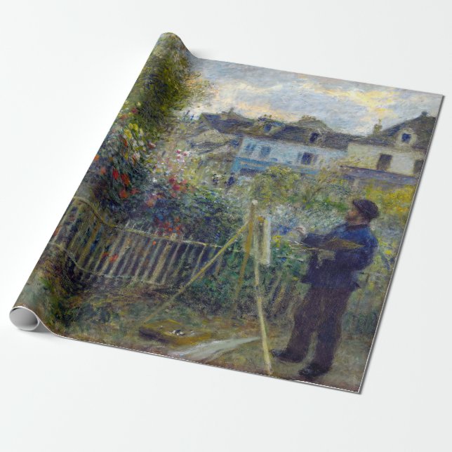 Renoir - Claude Monet Painting in his Garden Wrapping Paper (Unrolled)