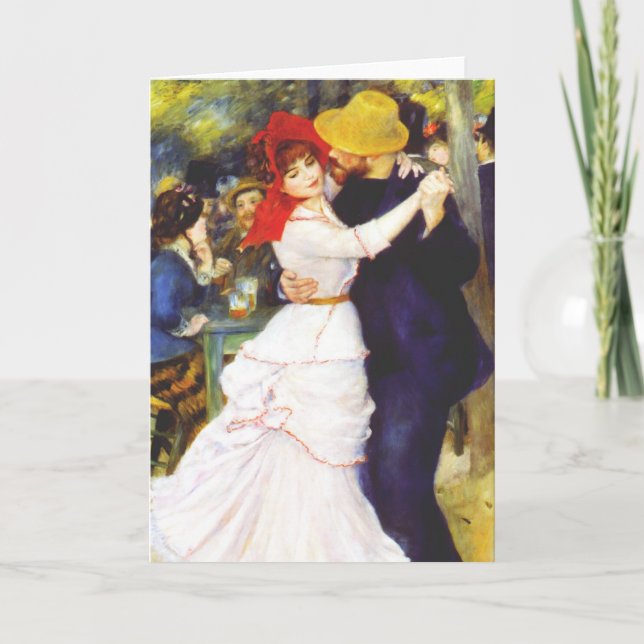 Renoir Dance at Bougival Greeting Card (Front)