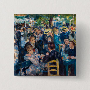 Renoir - Dance at Le Moulin de la Galette 15 Cm Square Badge