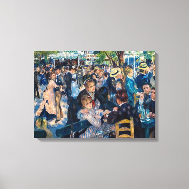 Renoir - Dance at Le Moulin de la Galette Canvas Print (Front)