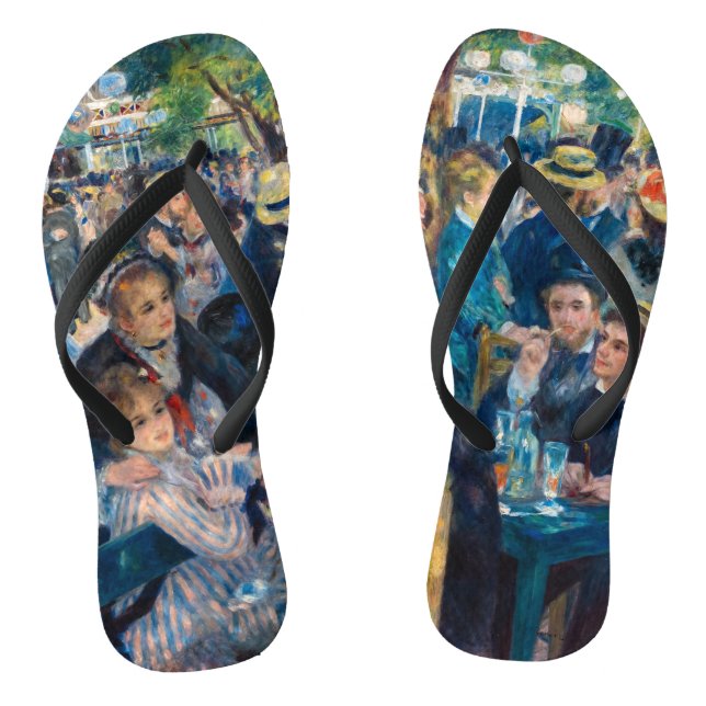 Renoir - Dance at Le Moulin de la Galette Flip Flops (Footbed)