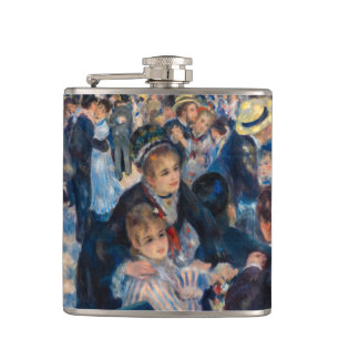 Renoir - Dance at Le Moulin de la Galette Hip Flask