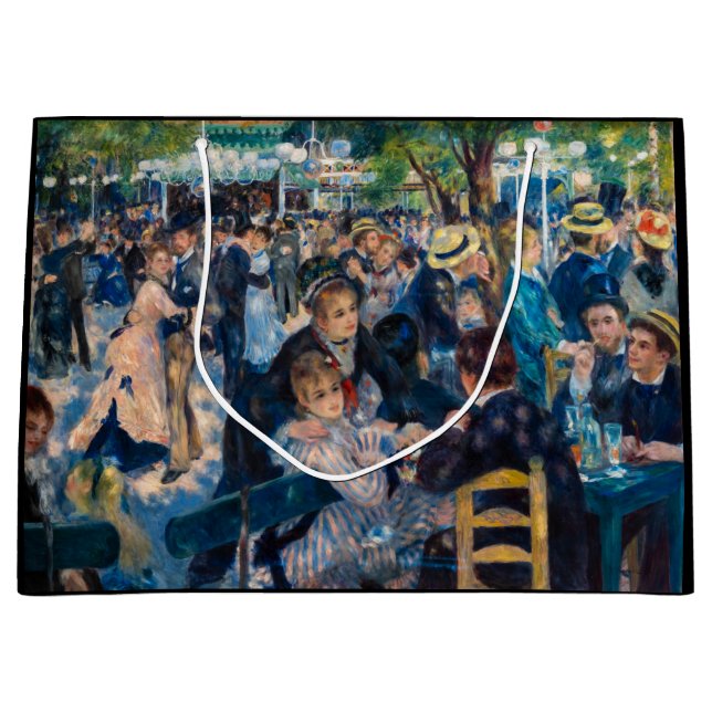 Renoir - Dance at Le Moulin de la Galette Large Gift Bag (Front)