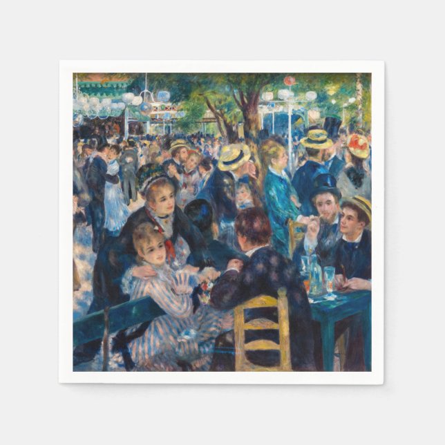 Renoir - Dance at Le Moulin de la Galette Napkin (Front)