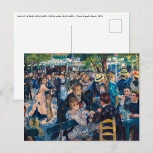 Renoir - Dance at Le Moulin de la Galette Postcard
