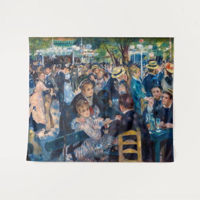 Renoir - Dance at Le Moulin de la Galette Tapestry (Front (Horizontal))