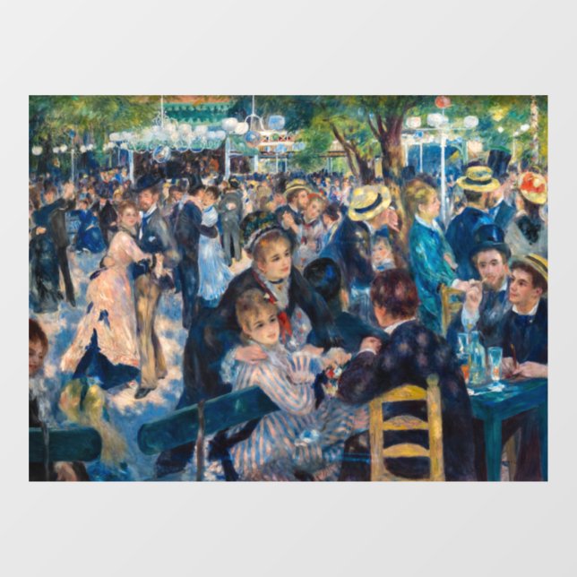 Renoir - Dance at Le Moulin de la Galette Window Cling (Sheet)