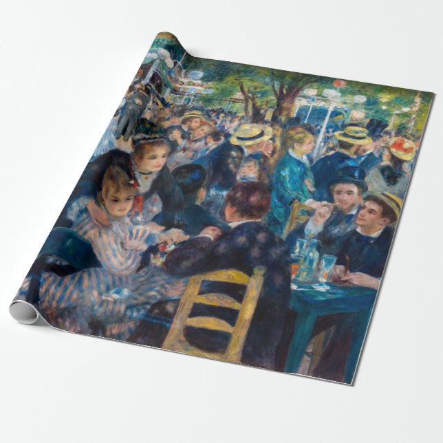 Renoir - Dance at Le Moulin de la Galette Wrapping Paper (Unrolled)