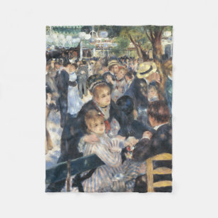 Renoir Dance at Moulin de la Galette Vintage Fleece Blanket