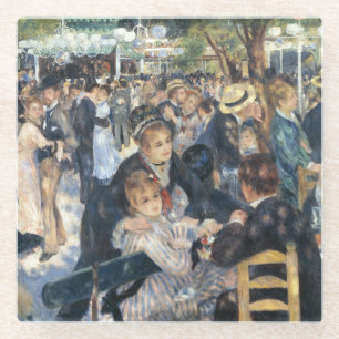 Renoir Dance at Moulin de la Galette Vintage Glass Coaster