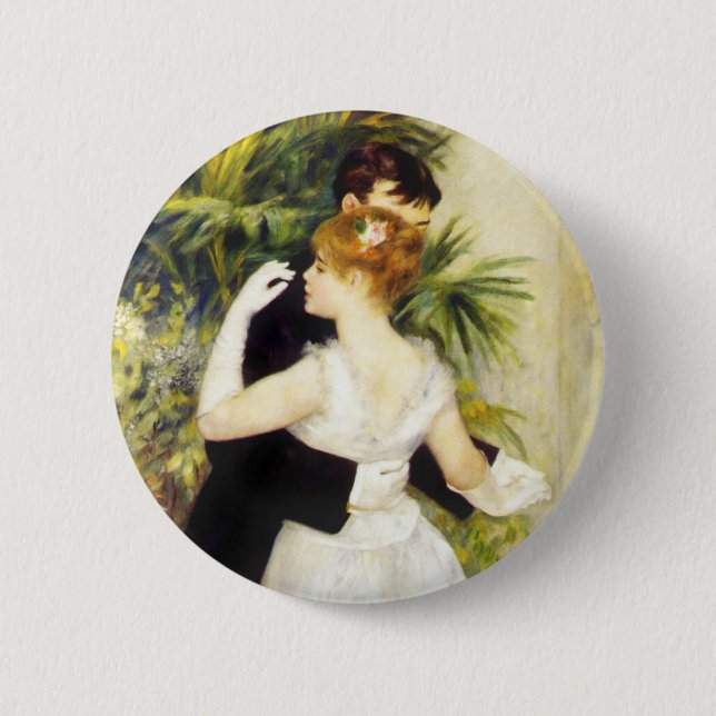Renoir Dance in the City Button (Front)