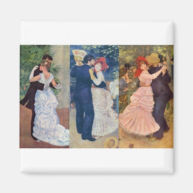Renoir - Dance in the City, Country, and Bougival Magnet (Front)