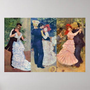 Renoir - Dance in the City, Country, and Bougival Poster
