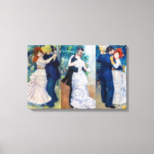 Renoir - Dance serie: Bougival, City & Country Canvas Print