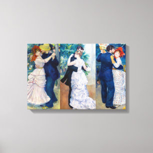 Renoir - Dance serie: Bougival, City & Country Canvas Print