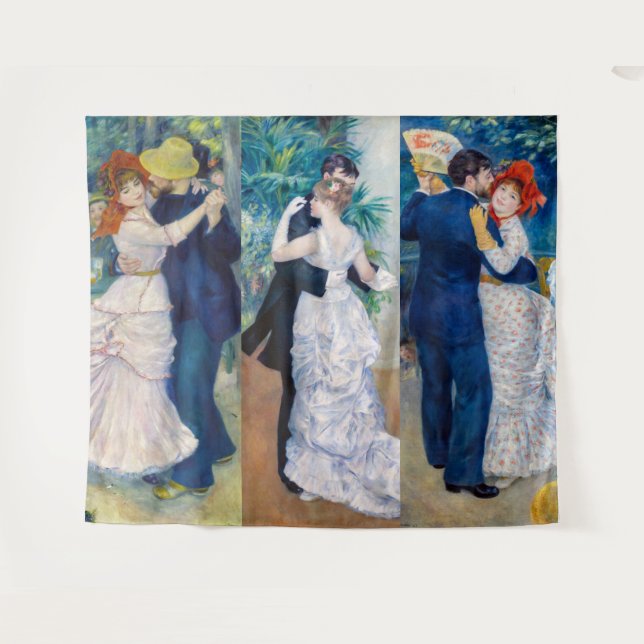 Renoir - Dance serie: Bougival, City & Country Tapestry (Front (Horizontal))
